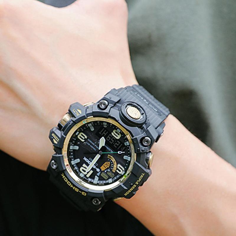 Casio G-Shock Gravitymaster Aerospace Series Mudmaster Trend Sports Waterproof Shockproof Quartz Movement Resin Strap Men Watches GPW-1000GB-1APR
