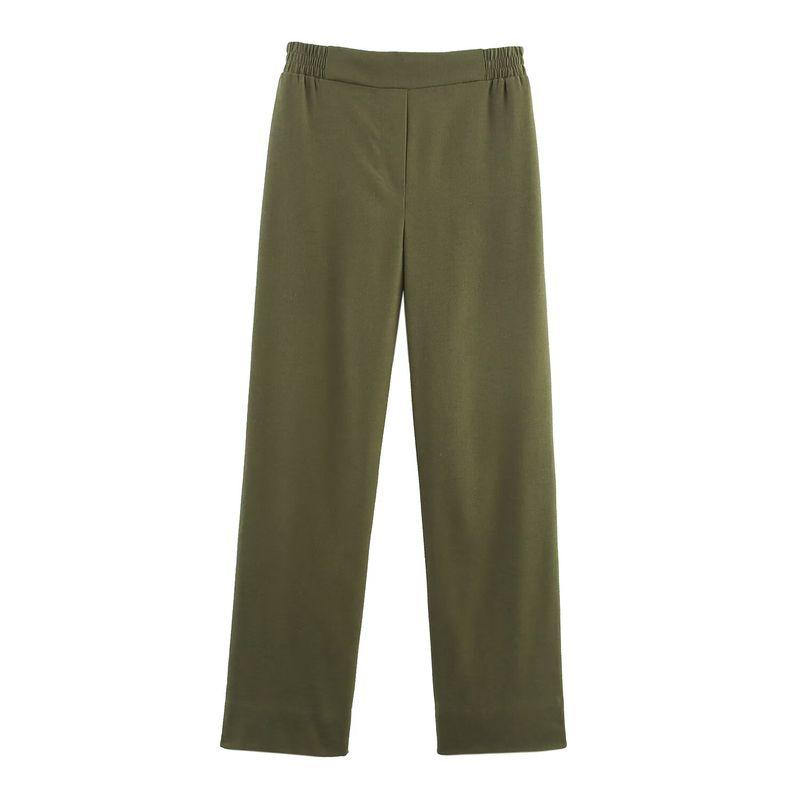 Kaslead New Women clothes Western Style Double Breasted Blazers Casual Pants 8372406 8372306