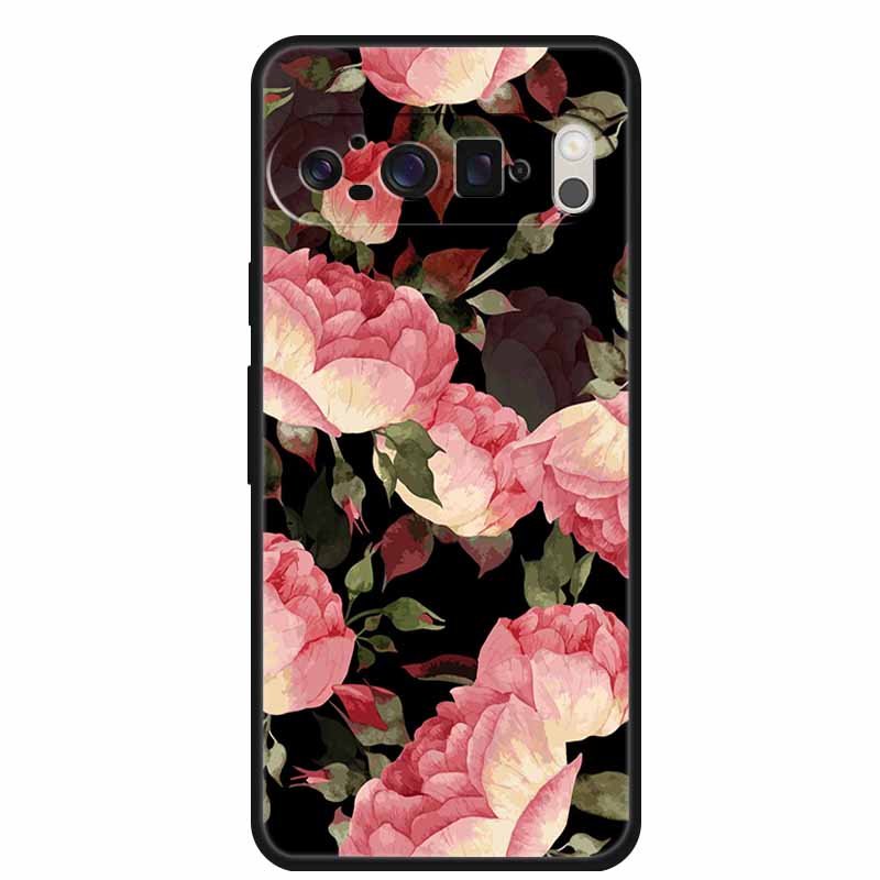3D Emboss Cover For Google Pixel 9 Pro XL / Pixel 9 Pro / Pixel 9 Case Flower Relief Soft Silicone Cover For for Google Pixel 9