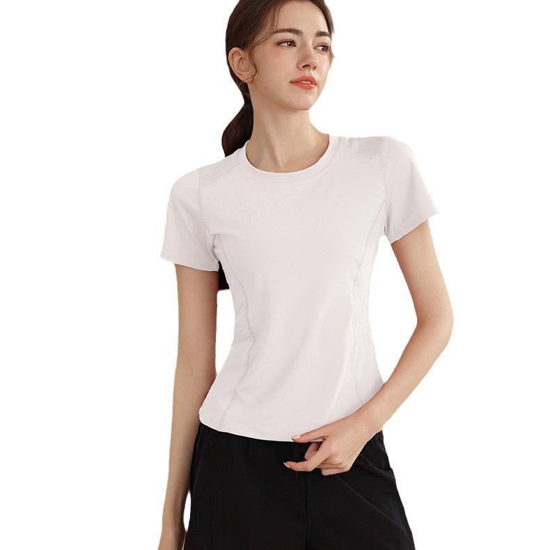 Yoga Short-sleeved Women's Summer Loose and Thin Professional Sports Training Top Outdoor Fitness Morning Running Quick-drying T-shirt