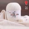 Hand-Knitted Medium-Thick Pure Cashmere Yarn Ball for DIY Projects - Perfect for Scarves and Gifts