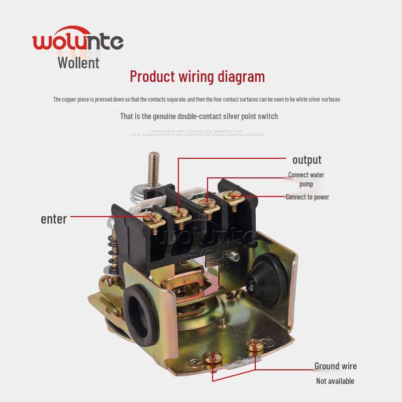 Dual Rod Mechanical Pressure Switch for Water Pump Systems (PC-2)