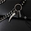 Men's Hip-Hop Multi-Layer Leather Pants Chain