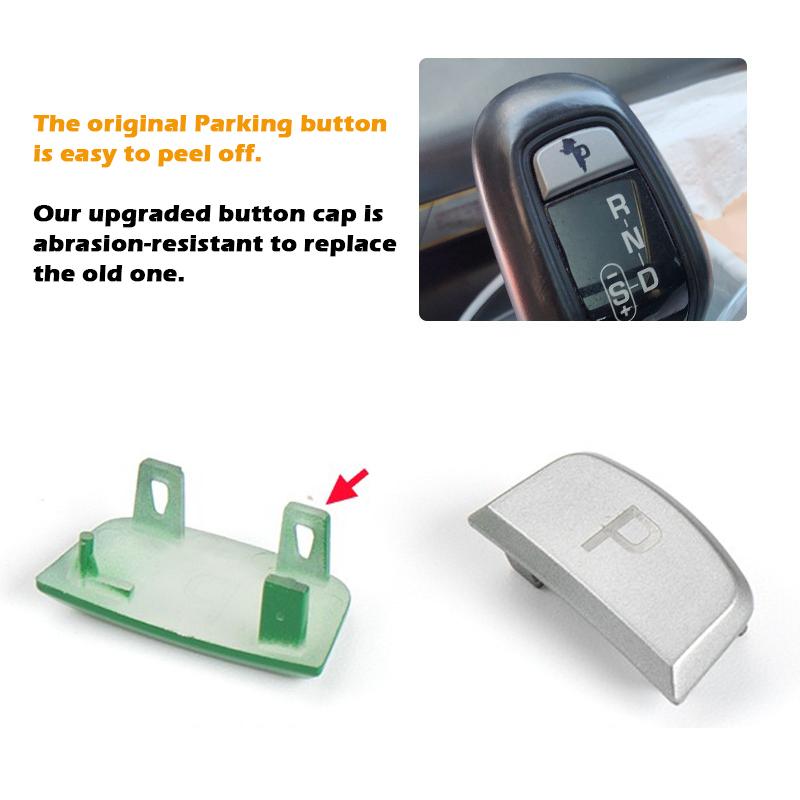 Gear Shift Knob Parking Button Cap for Range Rover Sport L494 Gear Shifter Lever Head P Key Replacement for Jaguar F TYPE X152