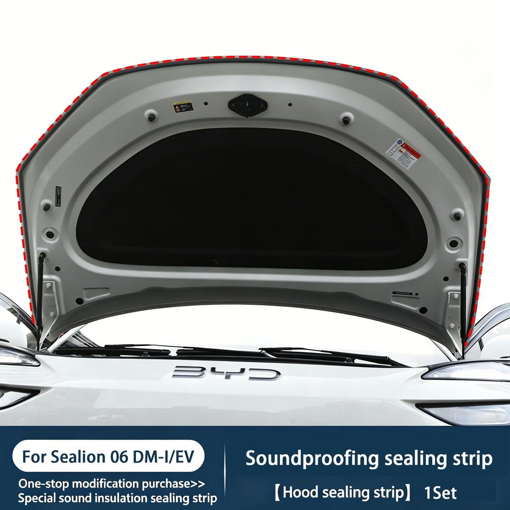 For BYD Sea Lion 06DM-I/EV Sealing Strip Car Doors Sound Insulation Noise Reduction Stickers Modification Supplies Accessories S5