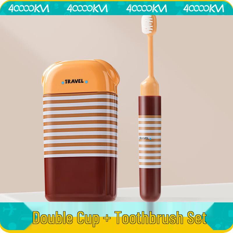 

Portable Travel Toothbrush & Mouthwash Cup Set