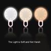 Rechargeable Mini Selfie Ring Light Clip Mobile Phone Fill Lamp Selfie Lights  Universal