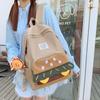 Schultasche Rucksack Mädchen Internet-Berühmtheit Mode Neu Niedlich Cartoon Student Kleiner Rucksack Süßer Stil Campus Burger Kleine Schultasche