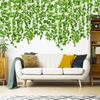 3/6pcs Artificial Ivy Leaf Plants Vine Hanging Garland Fake Foliage Flowers Home Kitchen Garden Office Wedding Wall Decor Rattan