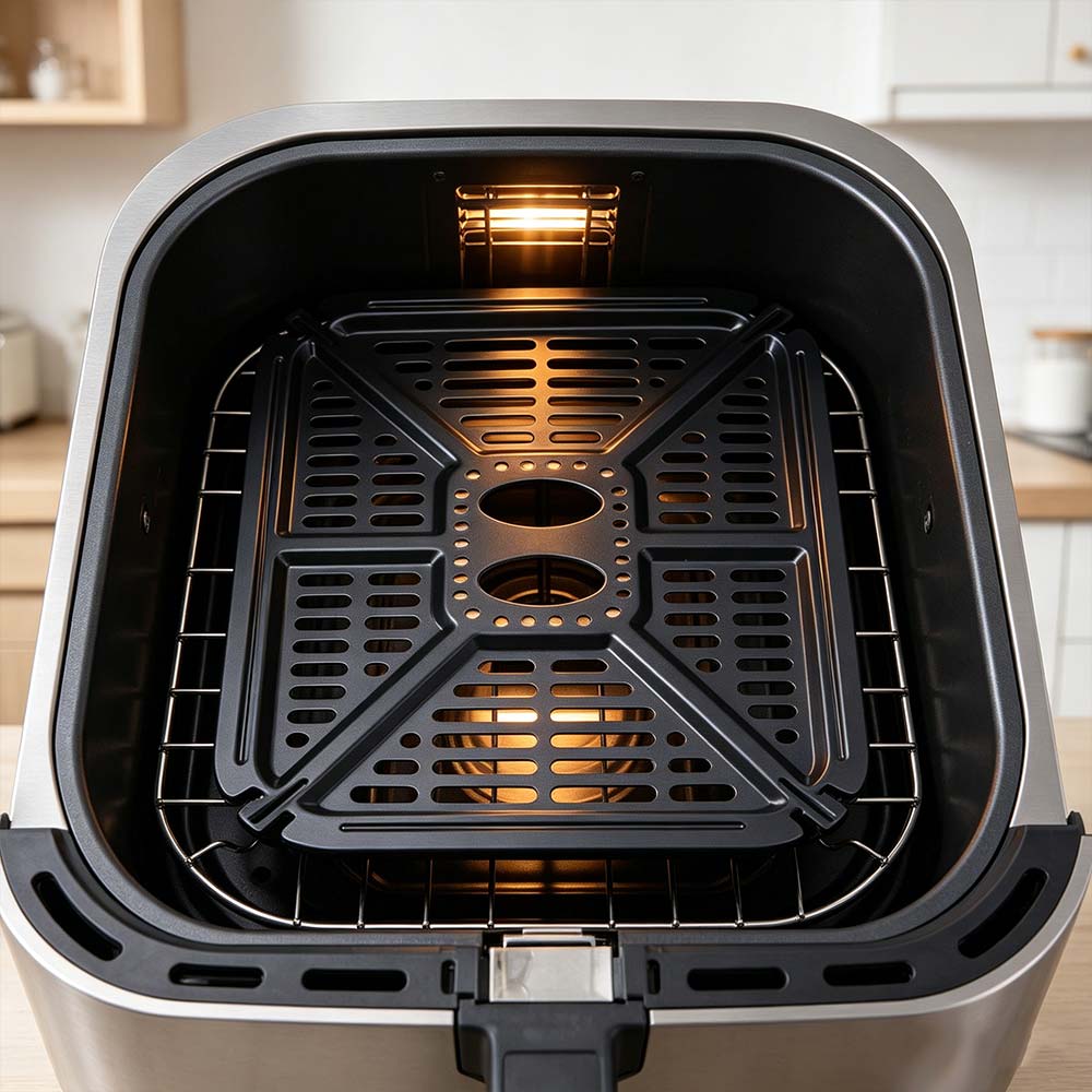 Square Air Fryer Grill Plate Non-Stick Grill Pan Air Fryer Replacement Part  Kitchen Utensils