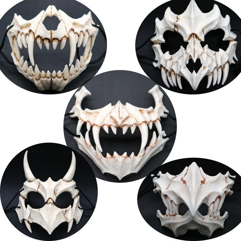 U/A Halloween Mask Japanese Dragon God Werewolf Mask Cosplay Animal Skull Masks Natural Resin Unisex Party Stage Show Wear U/A Halloween Mask Japanese Dragon God Werewolf Mask Cosplay Animal Skull Masks Natural Resin Unisex Party Stage Show Wear