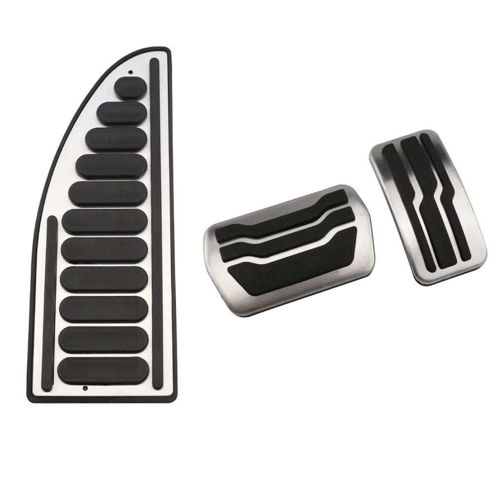 Stainless Steel Acclerator Pedal Covers for Ford Focus MK2 MK3 Kuga Escape 2013-2019 LHD AT MT Car Modification Accessories