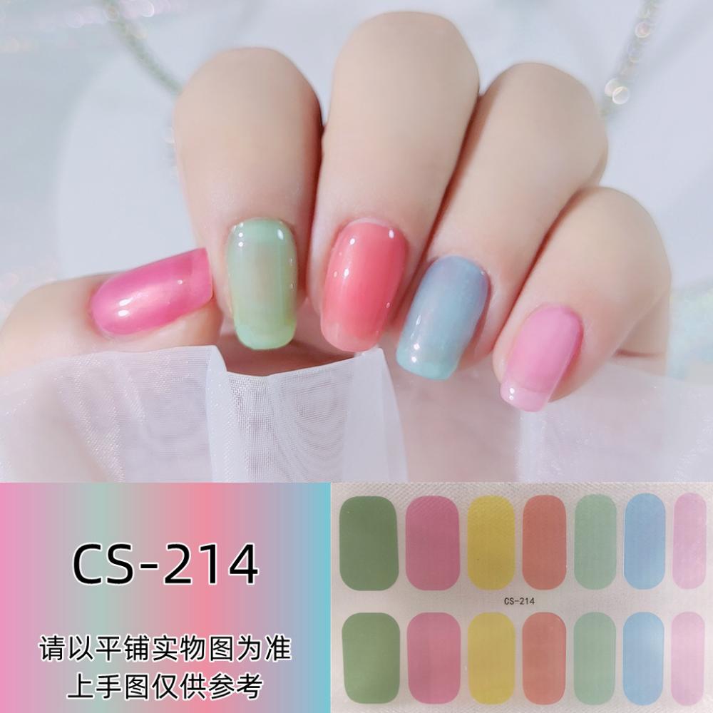 Waterproof No-bake Gel Nail Polish Film Full Sticker Japanese and Korean Style Love Nail Art Film Paper Nail Film Paper Patch
