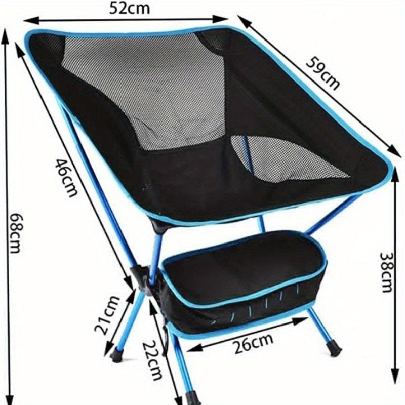 Silla de Camping Portátil Ultraligera,, Silla de Playa Plegable Silla de Comedor para Patio con Bolsa de Transporte para Senderismo al Aire Libre Pesca Patio Trasero Picnic Viajes
