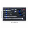 12 Pieces Reversible Ratchet Wrench Set 72-Tooth Mini Handle Steel