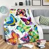 Butterflies Blanket Soft Warm Throw Blanket Nap Blanket For Couch Sofa Office Bed Camping Travel Multipurpose Gift Blanket For All Season