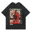 Historical Themes Anime Vinland Saga Manga Graphic Print T-shirt New Harajuku Streetwear Y2K Fashion Men Women Washed Cotton