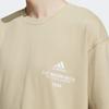 Adidas Verbiage Graphic Print Casual Loose Short Sleeve T-Shirt Men Tops Savanna-Brown IP3924