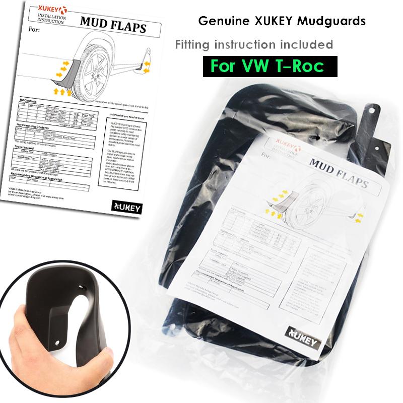 Set For Volkswagen VW T-ROC T Roc TRoc 2017 2018 Car Mudguards Mud Flap Flaps Splash Guards Fender Mudflaps Car