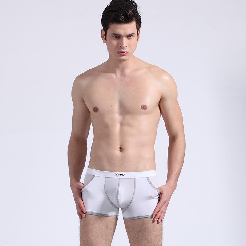 Genuine AIBC Summer Ice Silk Low Waist Breathable Men's Boxer Briefs 006PJ.