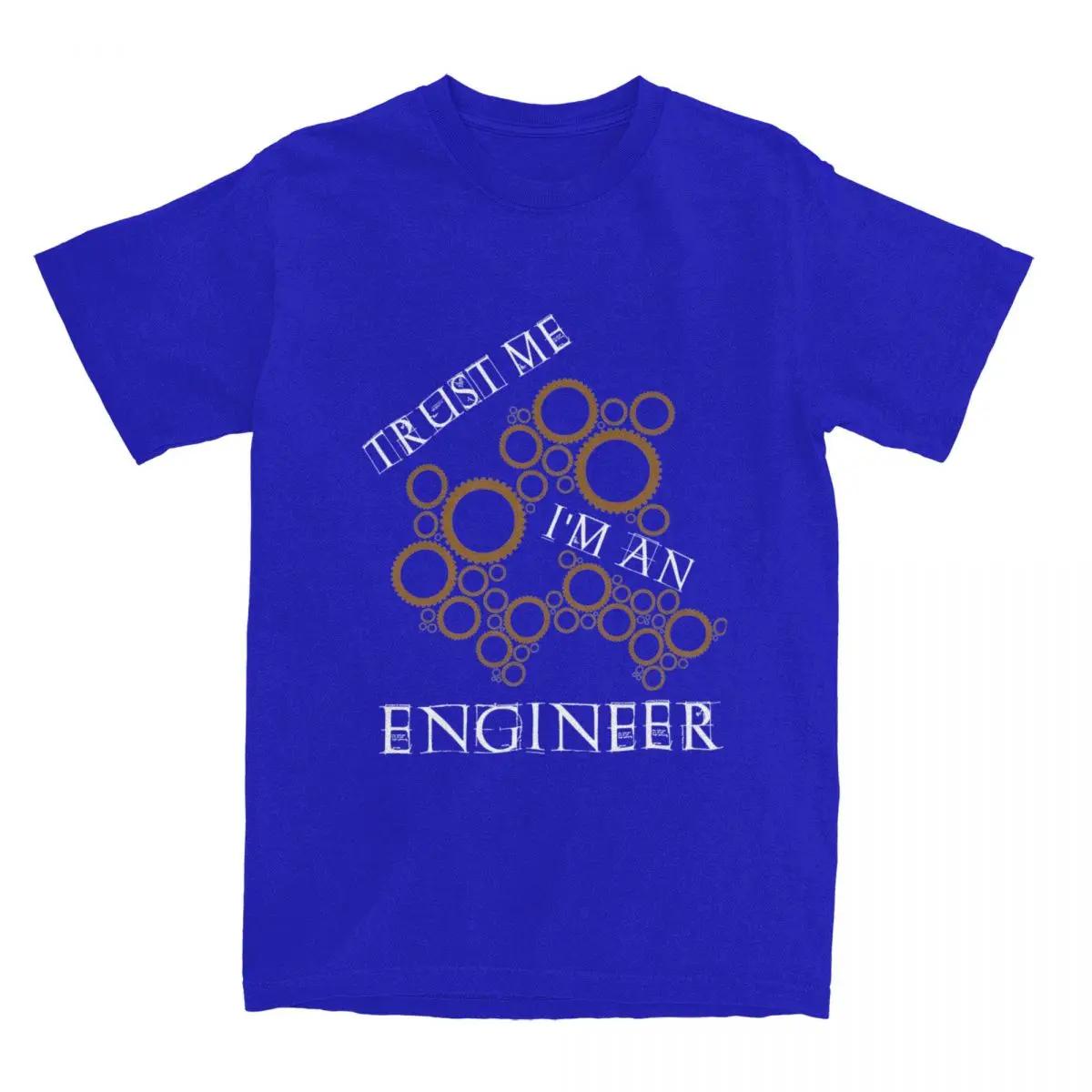 

Мужская футболка Trust Me I Am An Engineer Смешные футболки Летняя футболка Винтаж Повседневные хлопковые топы XL