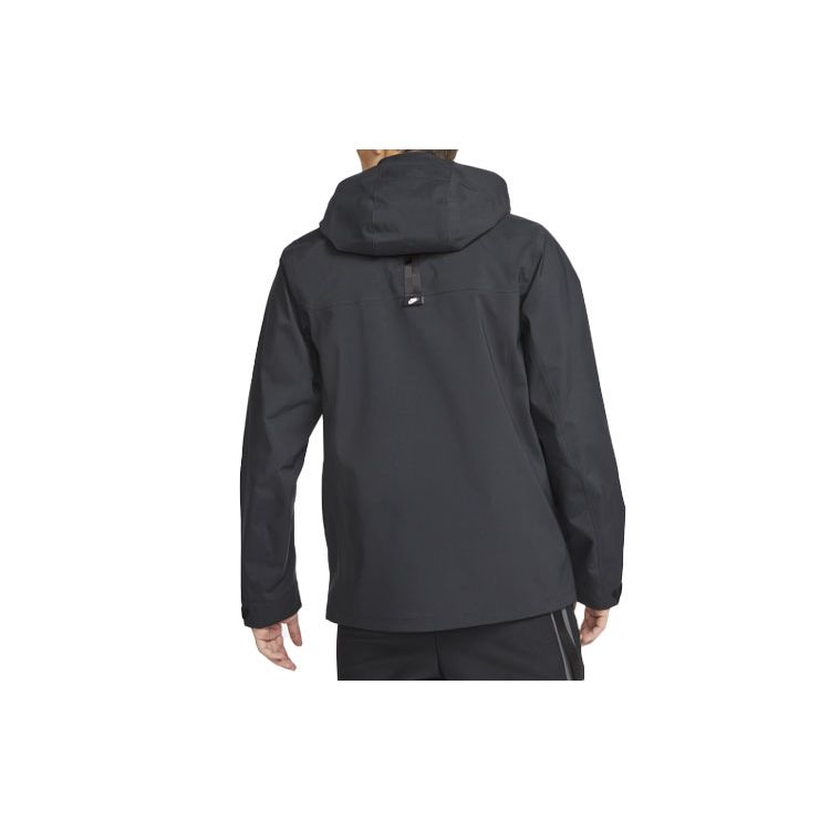 Nike Chaqueta con Capucha Casual Sólida con Logo Deportivo Storm-Fit Adv M65 para Hombre Chaquetas Negro DD6873-010