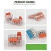 75pcs Quick Wiring Terminal PCT-412413 Two-way and Three-way Home Decoration Wire Connector Lamp Distribution Terminal Connector