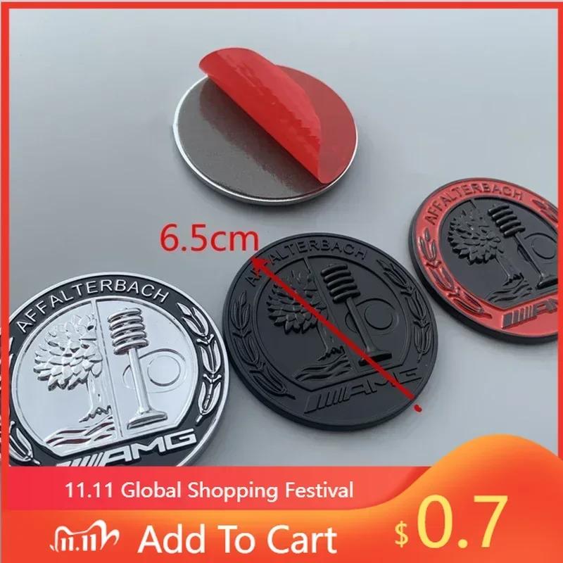 Car Sticker For Benz 6.5cm Apple Tree Logo AMG Metal Car Emblem Rear C Pillar Side Badge for Mercedes Benz A C E GLA GLC GLE Sti