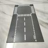 Children's Toys Building Blocks Base Plate City Street Scene Crossroads D-intersection Straight Turning Compatible with