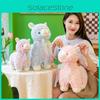 Cute Llama Alpaca Plush Toy For Girls Birthday Gift, Cartoon Lamb Stuffed Animal Pillow