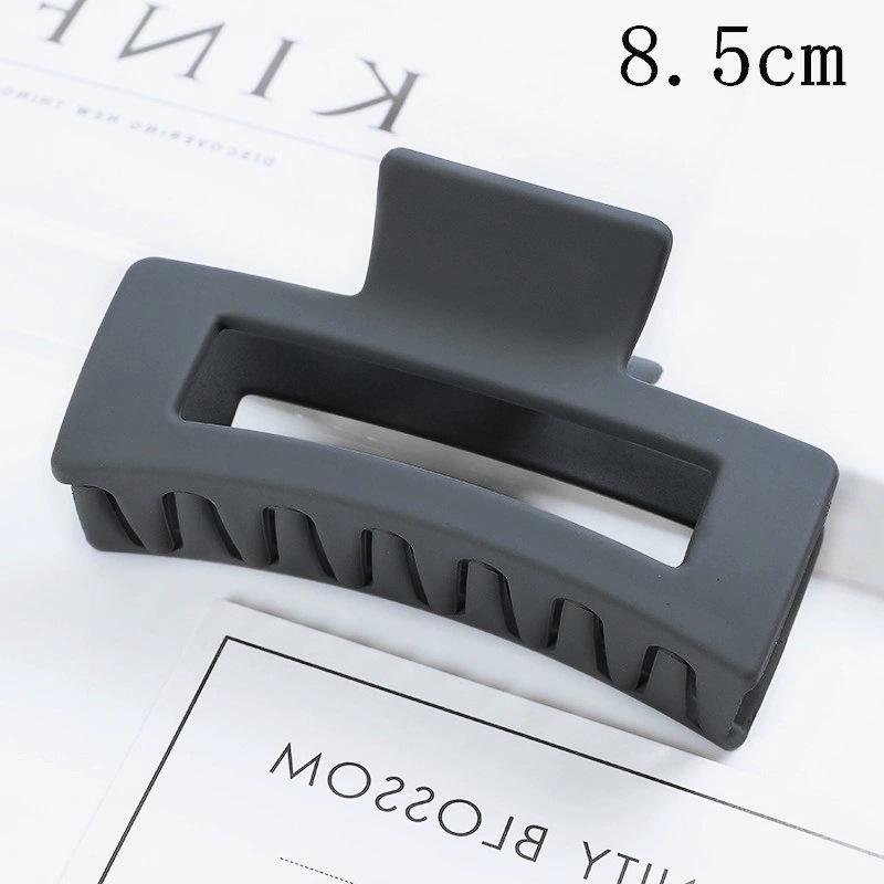 Matná obdélníková spona do vlasů v korejském stylu, 10,5 cm, pro drdoly a culíky