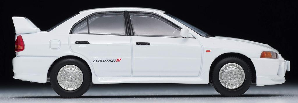 Tomica Limited Vintage Neo Scale Mitsubishi Lancer RS Evolution IV 1996 Finished Model 1/64 LV-N186c (White, Model) -