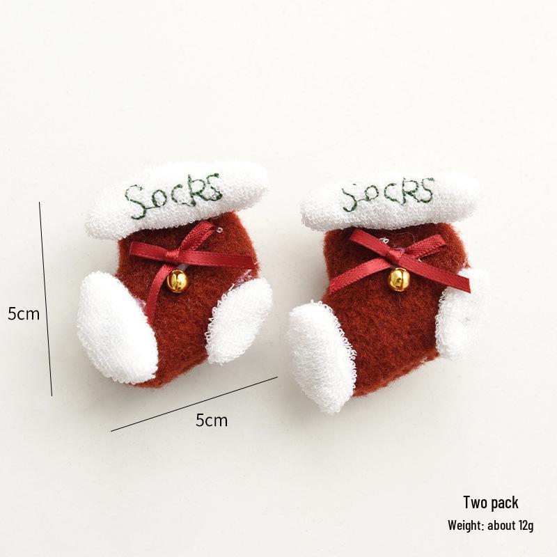 NUCHI Wool Felt Christmas Ornaments: Elk, Star, Snowman, Cane - DIY Decorations