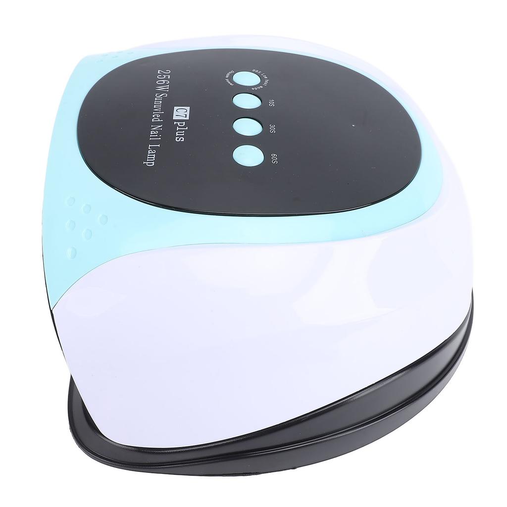 256W Nail Dryer 3 Timer Setting Quick Drying Dual Light Source Portable Handle LED Nail Lamp with