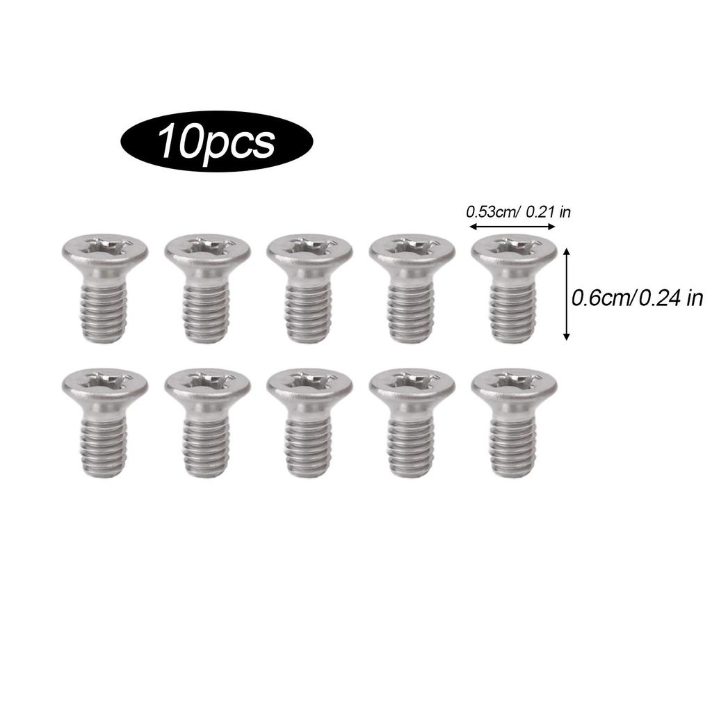 200/10PCS Stainless Steel Counterbore Machine Tooth Screw Phillips Mechanical Thread Flat Head Screws Woodworking Fasteners