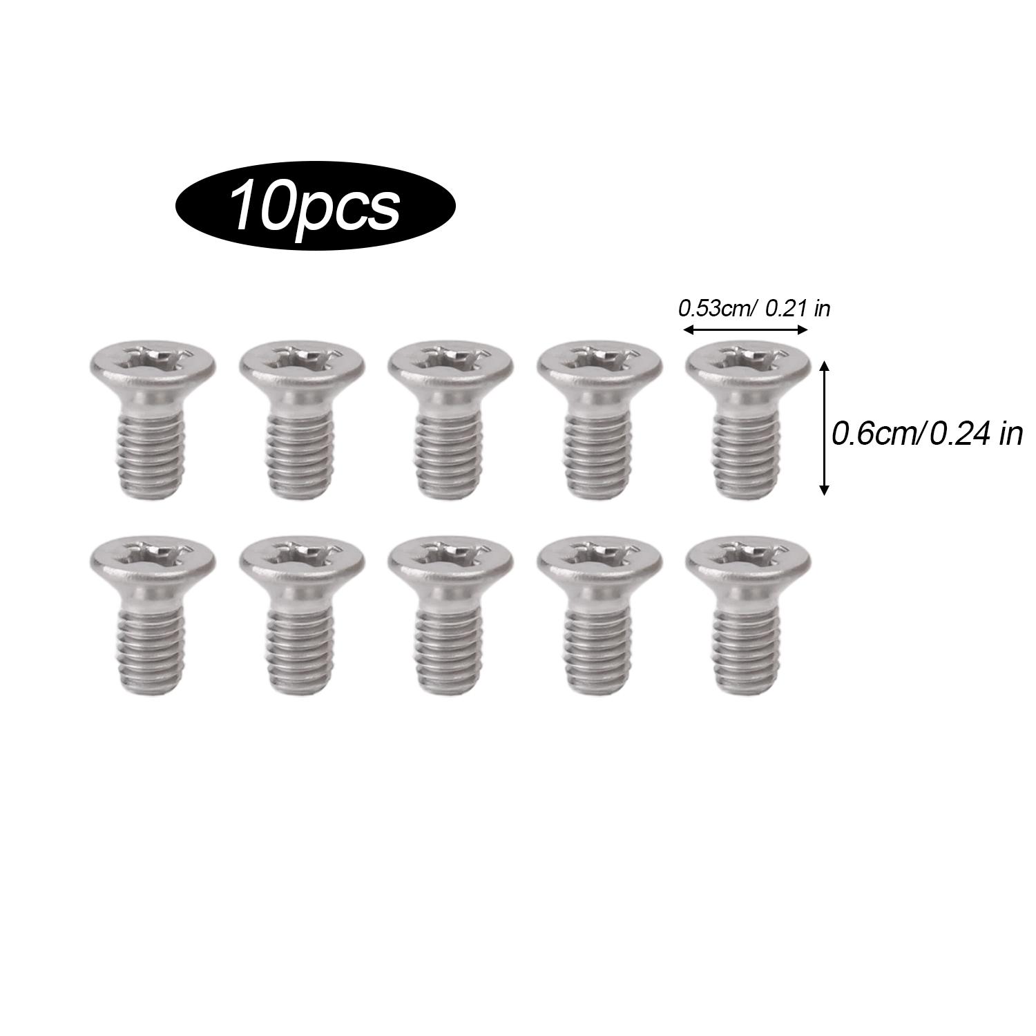 

200/10PCS Stainless Steel Counterbore Machine Tooth Screw Phillips Mechanical Thread Flat Head Screws Woodworking Fasteners 10PCS