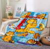 Custom Name Garfield Dreams Flannel Blanket Throw Blanket Soft Warm Sofa Bed Decor Unique Gift