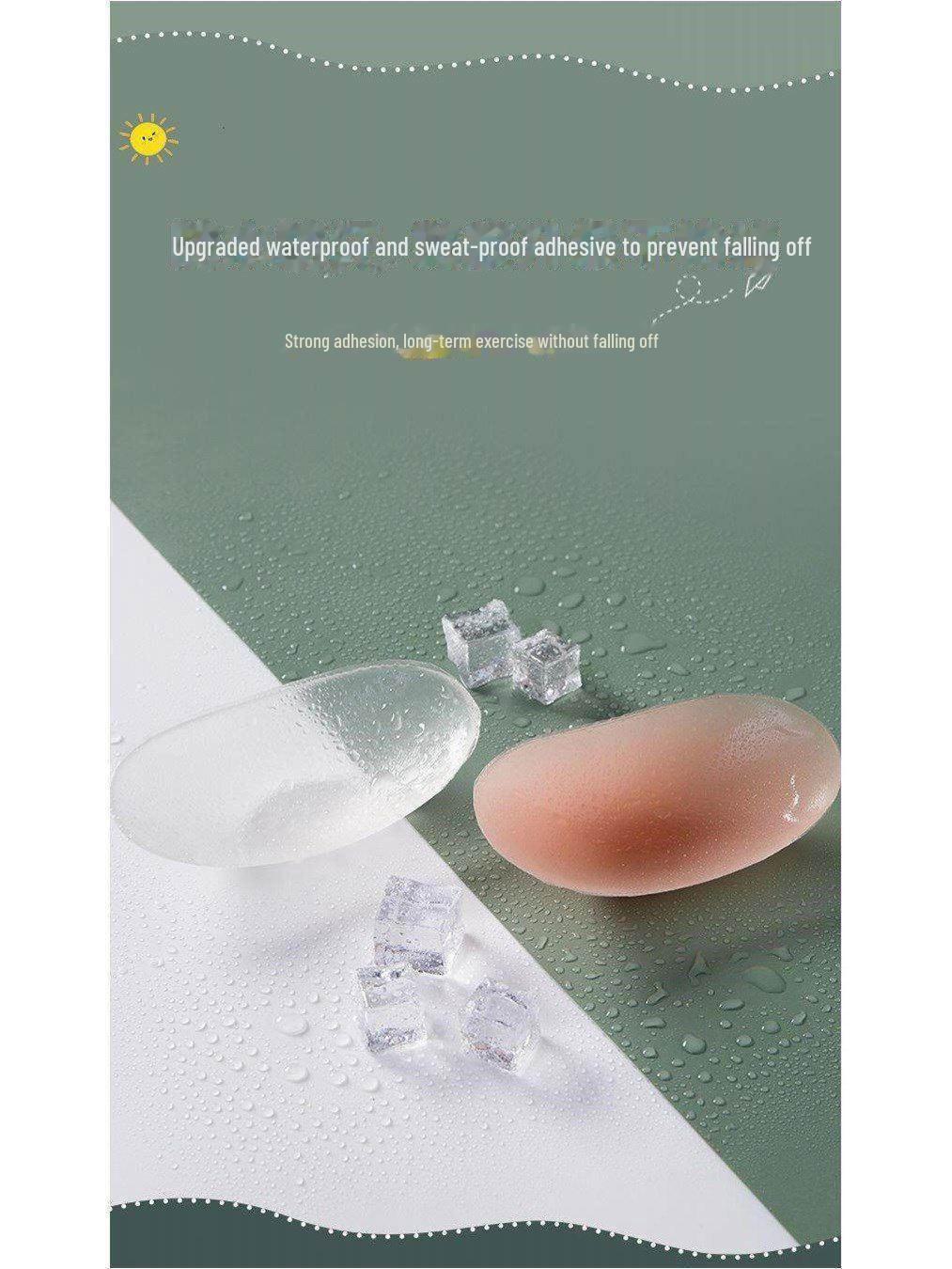 

Силиконовые нескользящие подплечники - невидимые самоклеящиеся узкие плечевые накладки для мужчин и женщин One Size прозрачный