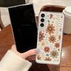 Cartoon Flower Transparent Case For Samsung Galaxy S25 S24 S22 Ultra S23 S24 FE A17 A56 A16 A36 A26 A55 A15 A25 A54 5G Clear Soft TPU Phone Cover