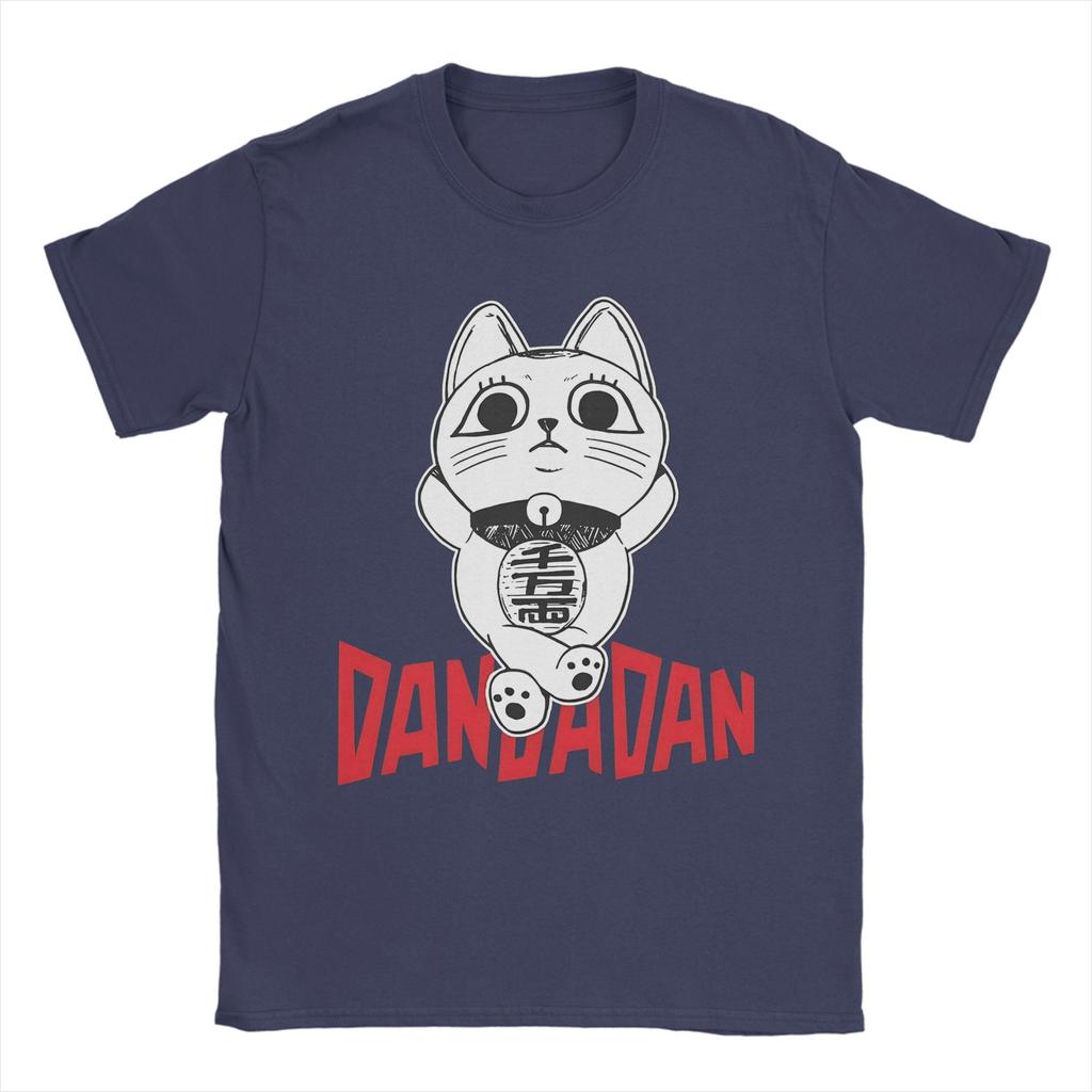 Dandadan   Men T Shirts Turbo Granny Cat Awesome Tee Shirt Short Sleeve O Neck T-Shirt 100% Cotton Gift Clothing