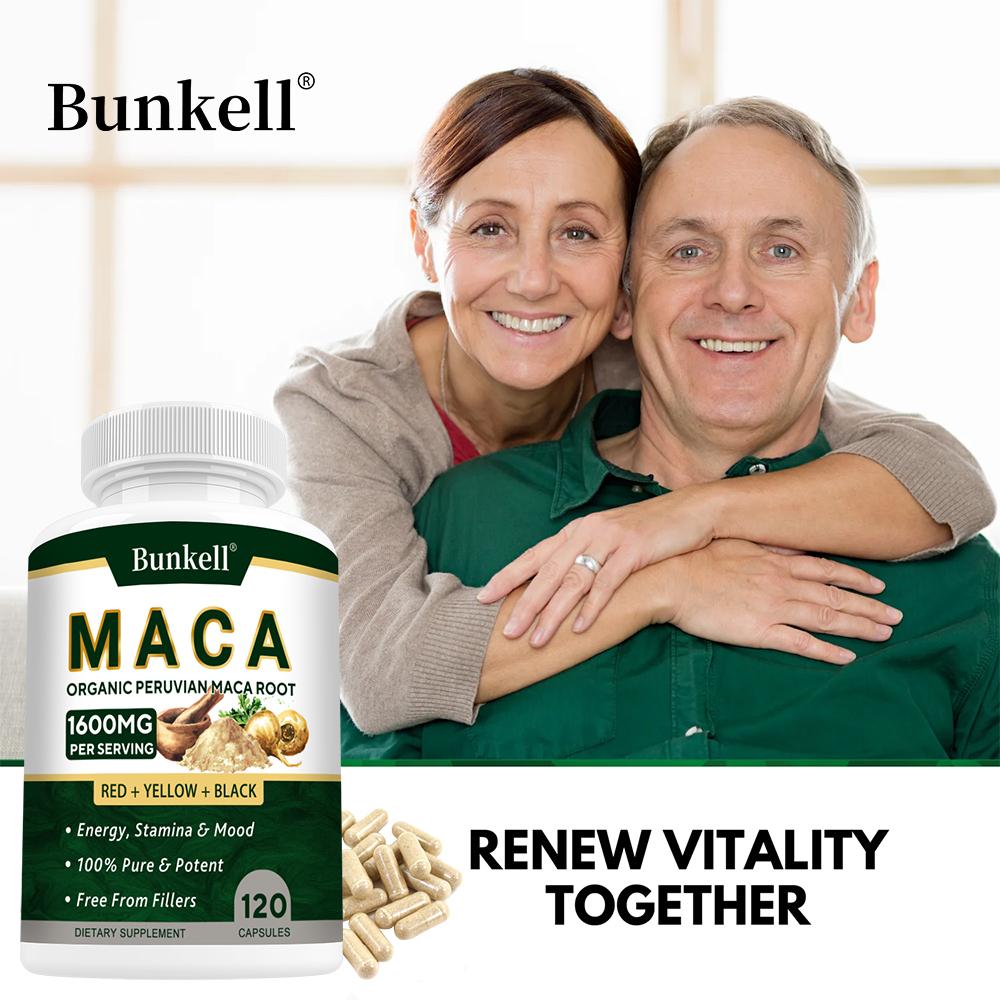 Organic Peruvian Maca Root Supplement - 120 Capsules
