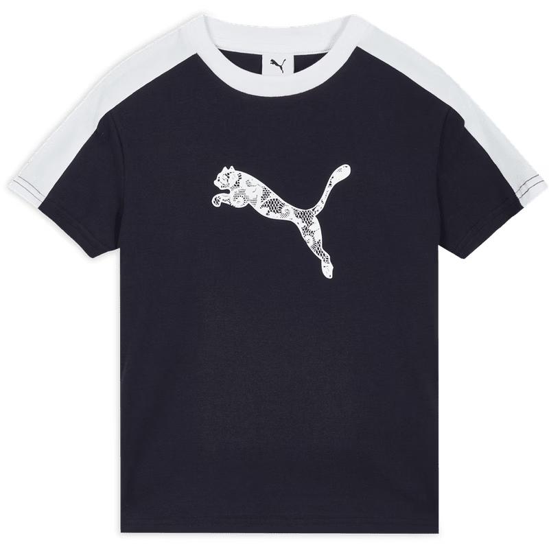 

Puma Women s Slim Fit Lace Print Short Sleeve Sport T-shirt XL