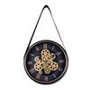 Industrial Style Gear Belt Wall Clock Creative Personality Living Room Clock Silent Sweep Seconds Bedroom Study Decoration Clock