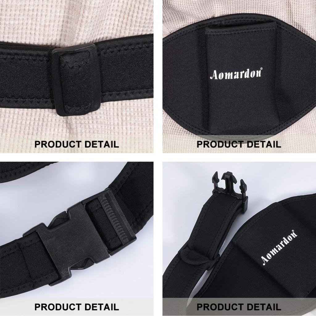 Microphone Belt Waist Bag Adjustable Vertical Microphone Belt Pouch for Sports Instructor Teacher Singer Class Public Speaking Theater