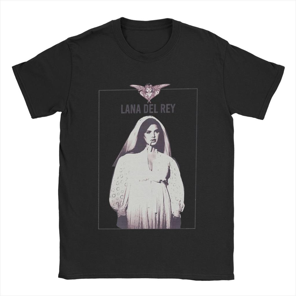 Lana Del Rey Pánská trička Vtipné tričko Krátký rukáv Kulatý výstřih Bavlněné potištěné topy