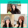 Knit Hat For Women Winter Wool Blend Cozy Warm Windproof Casual Style