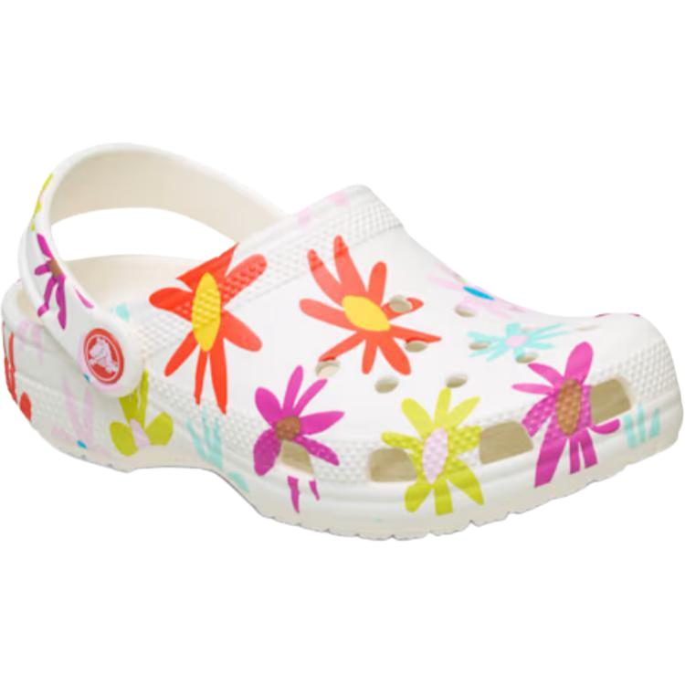 Crocs Classic Clog Versatile Comfortable Low-Top Walking Shoes Baby Shoes White 211584-0WV