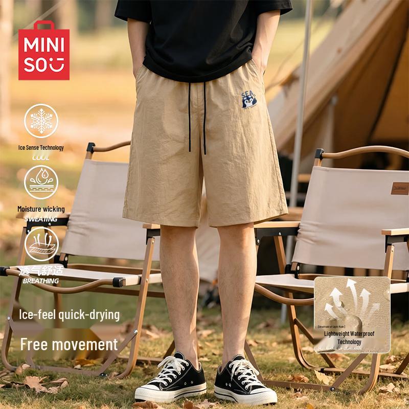 MINISO Men s Quick-Dry Loose Fit Summer Casual Sport Shorts M
