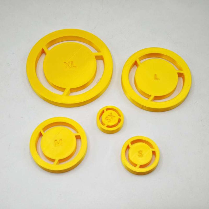 Pottery Foot Ring Trimming Template 5 Sizes Non-Stick Clay Mold for Home Studio DIY Ceramic Craft Making Supplies