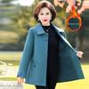 Stylish Cotton-Padded Woolen Coat for Middle-Aged Women - Fashionable and Thick for Autumn/Winter